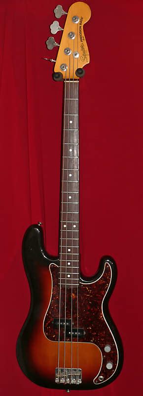 Squier Japan JV Series Precision Bass 1983 Sunburst Reverb