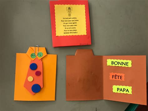 Carte F Te Des P Res Arts Visuels En Maternelle