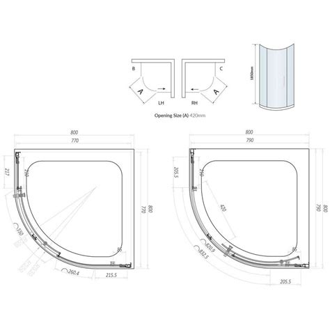 Scudo S Mm Chrome Single Door Quadrant Shower Enclosure Best Prices