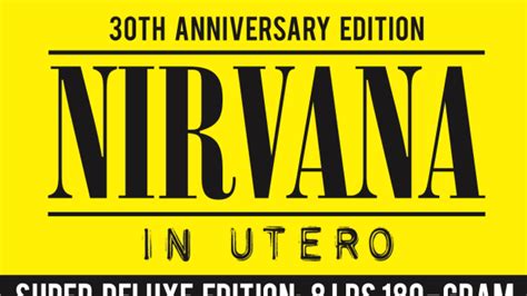 Nirvanas In Utero Gets Super Deluxe Edition For 30th Anniversary