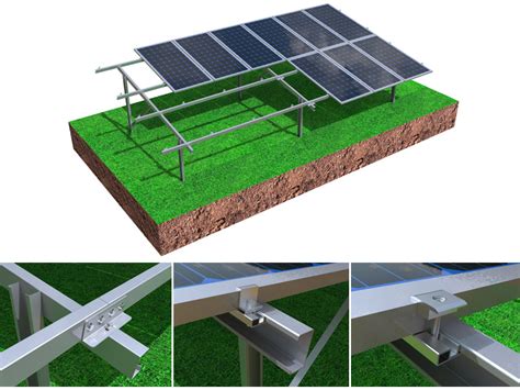 Ground Mounted Solar Panel Systems ZAM Steel Ground Mount Structure