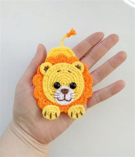 PATTERN Lion Applique Crochet Pattern PDF Jungle Animal - Etsy