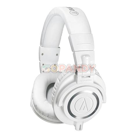 Audio Technica Ath M X Monitor Headphones White Gopandy Musical