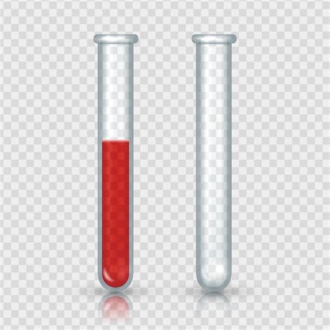 Tubes à Essai Avec Du Sang équipement De Laboratoire Réaliste Flacons