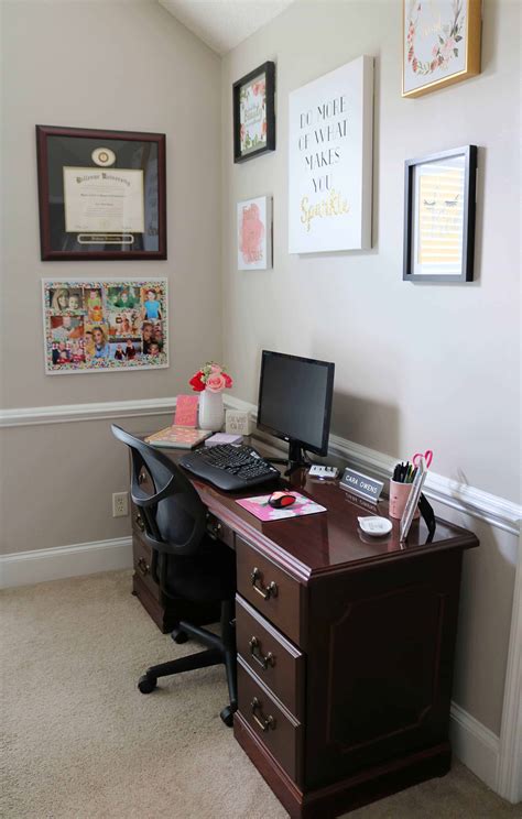 Tips for Decorating a Home Office + My Home Office Reveal - Kindly Unspoken