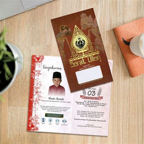 Jual Undangan Pernikahan Khitan Tema Wayang Adat Jawa Shopee Indonesia