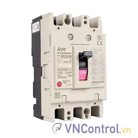 MCCB Mitsubishi NF250 SV 3P 100A 36kA VNControl Vn