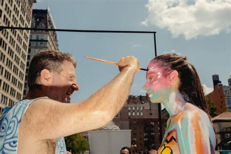 At Nyc Bodypainting Day Naked Bodies Become Artists Canvases The