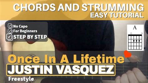 Once In A Lifetime X Justin Vasquez Freestyle Easy Guitar Tutorial