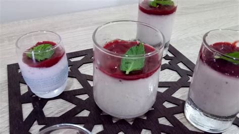 Panna Cotta Et Coulis De Fraises Youtube