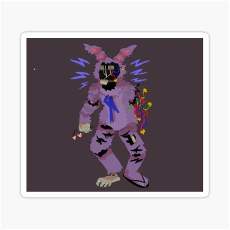 Withered Bonnie Sticker By Dogbiird Redbubble