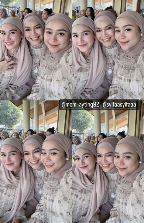 Momen Keluarga Ayu Ting Ting Salat Idul Fitri Ada Mas Dhana