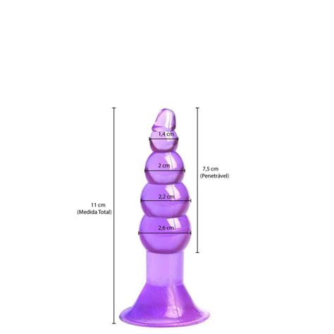 Plug Anal De Silicone Escalonado Ventosa Sex Shop Campinas Amore