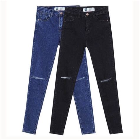 🔥🔥🔥 Hot Sale Women Stretchable Ripped Skinny Jeans Pant👖💥💥 Shopee Malaysia