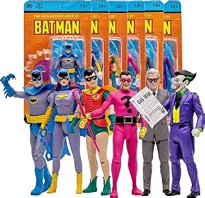 McFarlane Toys DC Retro Batman 66 6 Pack 6in Scale Figures Amazon