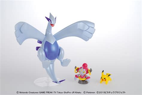 Pokemon Plamo Hoopa And Lugia And Pikachu Set