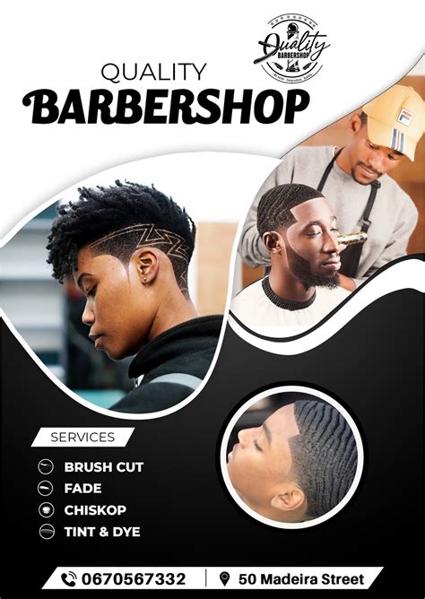 Modern And Stylish Barbering Flyer Design