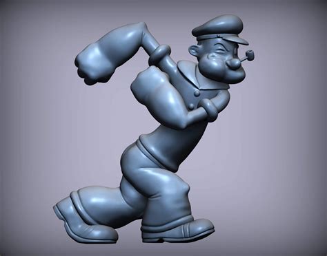 Popeye Sailor D Print Model By Alexander Dart