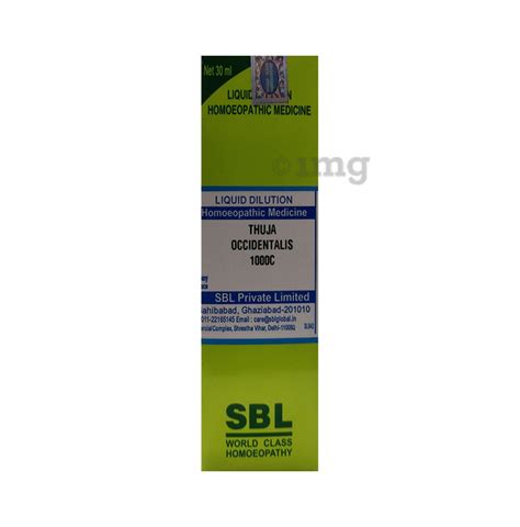 Sbl Thuja Occidentalis Dilution 1000 C Buy Bottle Of 300 Ml Dilution