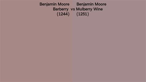 Benjamin Moore Barberry Vs Mulberry Wine Side By Side Comparison