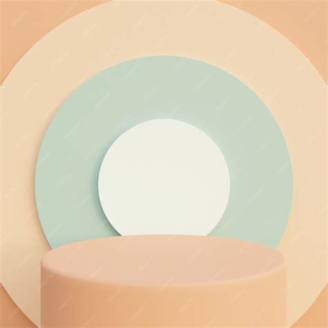 premium photo minimal scene template display  show product