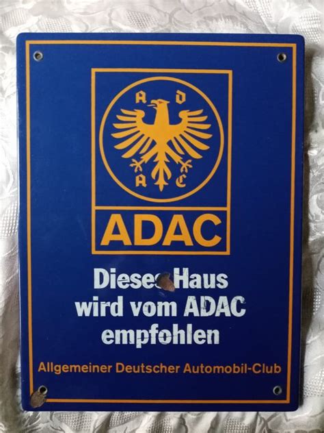 Adac Automobil Club Tedesco Enameled Sign 1 Metal Catawiki