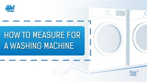 The Basics How To Measure For A Washing Machine Youtube