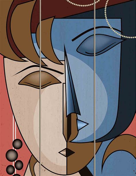 VINOXO Abstract Face Wall Art Painting Shiva Parvati