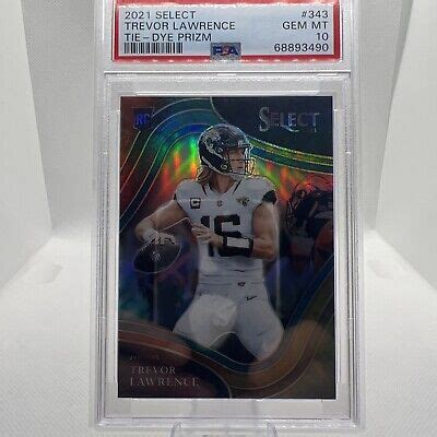 2021 Panini Select TREVOR LAWRENCE Field Level Tie Dye Rookie RC 08 25