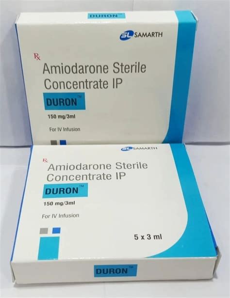 Amiodarone Sterile Concentrate Ip Duron Mg Injection At Best Price