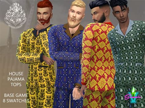 Simmiev Hogwarts Pajama Tops Sims Clothing Pajama Top Native