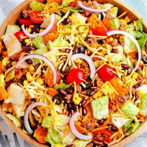 Dorito Taco Salad With Catalina Dressing Easy Budget Recipes