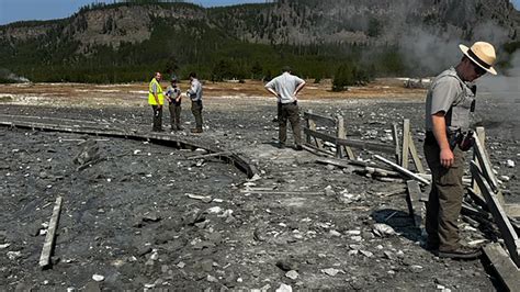 Hydrothermal Explosion Causes Damage In Area Of Yellowstone National