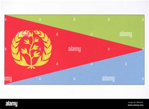 National Flag Of Eritrea Stock Photo Alamy