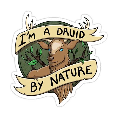 Dungeons And Dragons Druid Badge Sticker For Sale By David Beck Dungeons And Dragons