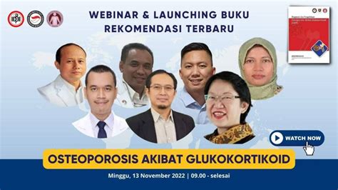 Video Webinar Osteoporosis Akibat Glukokortikoid Perhimpunan