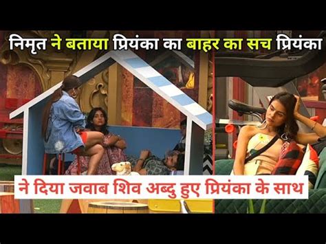 Bigg Boss Live Shiv Thakre Abdu Rozik On Nimrit Kaur Fight Priyanka