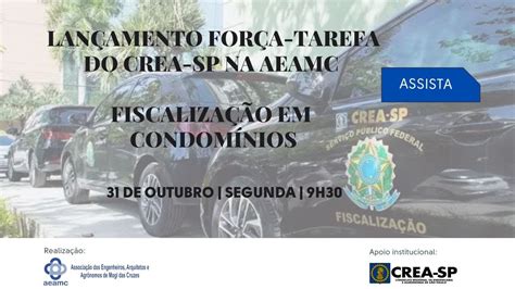 Lançamento Força Tarefa do CREA SP Fiscalização em Condomínios YouTube