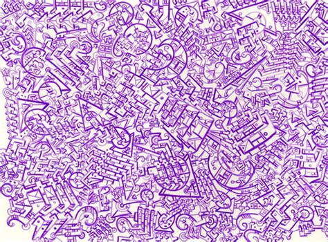 Purple Microdot Doodle Color Pencil On Paper Reality I Flickr