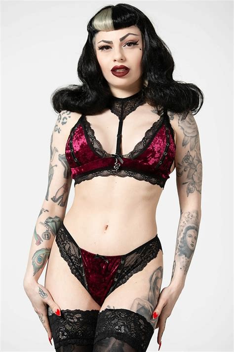 Culotte Gothique Romantique Killstar Pin Stuck Vêtements Lingerie