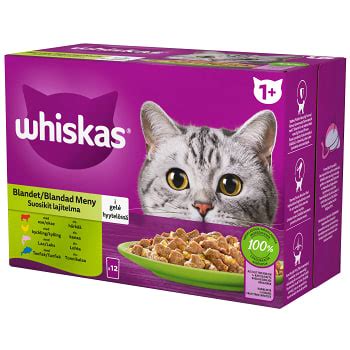 Kattmat Blandad meny i gele 1 12 p Whiskas Handla mat online från