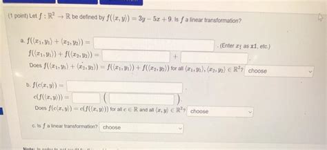 Solved Point Let F R R Be Defined By F X Y Y Chegg