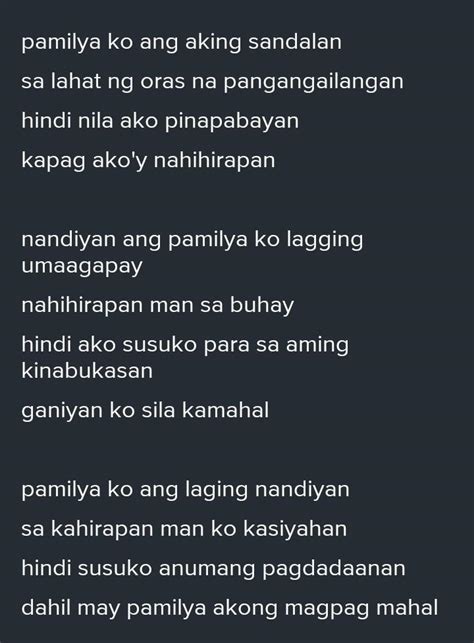 Gumawa Ng Tula Tungkol Sa Kahalagahan Ng Komunikasyon Sa Pamilyana May 3 Saknong At 4 Taludtod