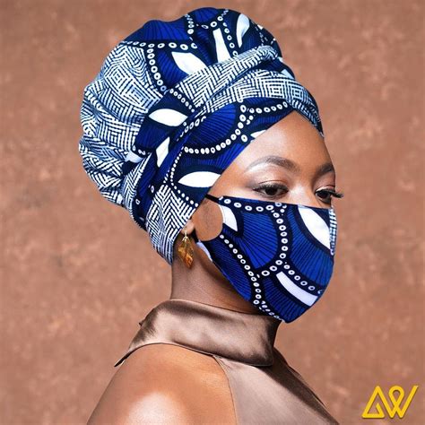 African Print Head Wrap With Satin Lined