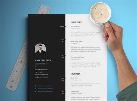 Templates De Cv Indesign Gratuits T L Charger En Ligne