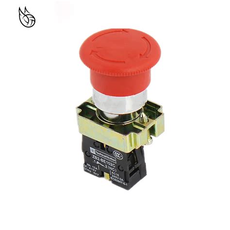 Mm Nc Red Mushroom Emergency Stop Push Button Switch Nc Ac V A