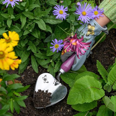 Burgon And Ball Asteraceae Planting Trowel And Dibber Set New Gardener