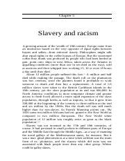 Harman Slavery and racism-1.docx - Chapter 5 Slavery and racism A ...