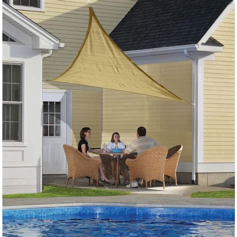 Shelterlogic 12 Ft W X 12 Ft L Triangle Heavy Weight Sun Shade Sail