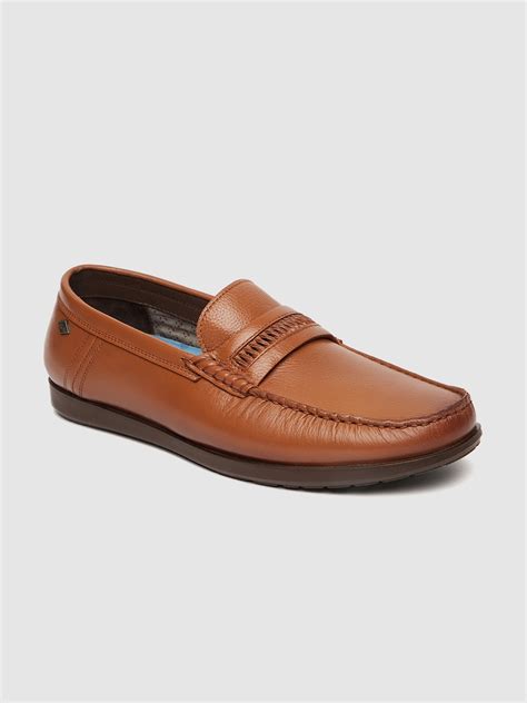 Buy Lee Cooper Men Tan Brown Solid Leather Semiformal Slip Ons Formal Shoes For Men 11700368